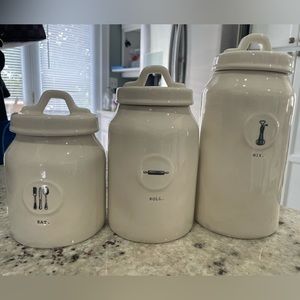 Rae Dunn canisters